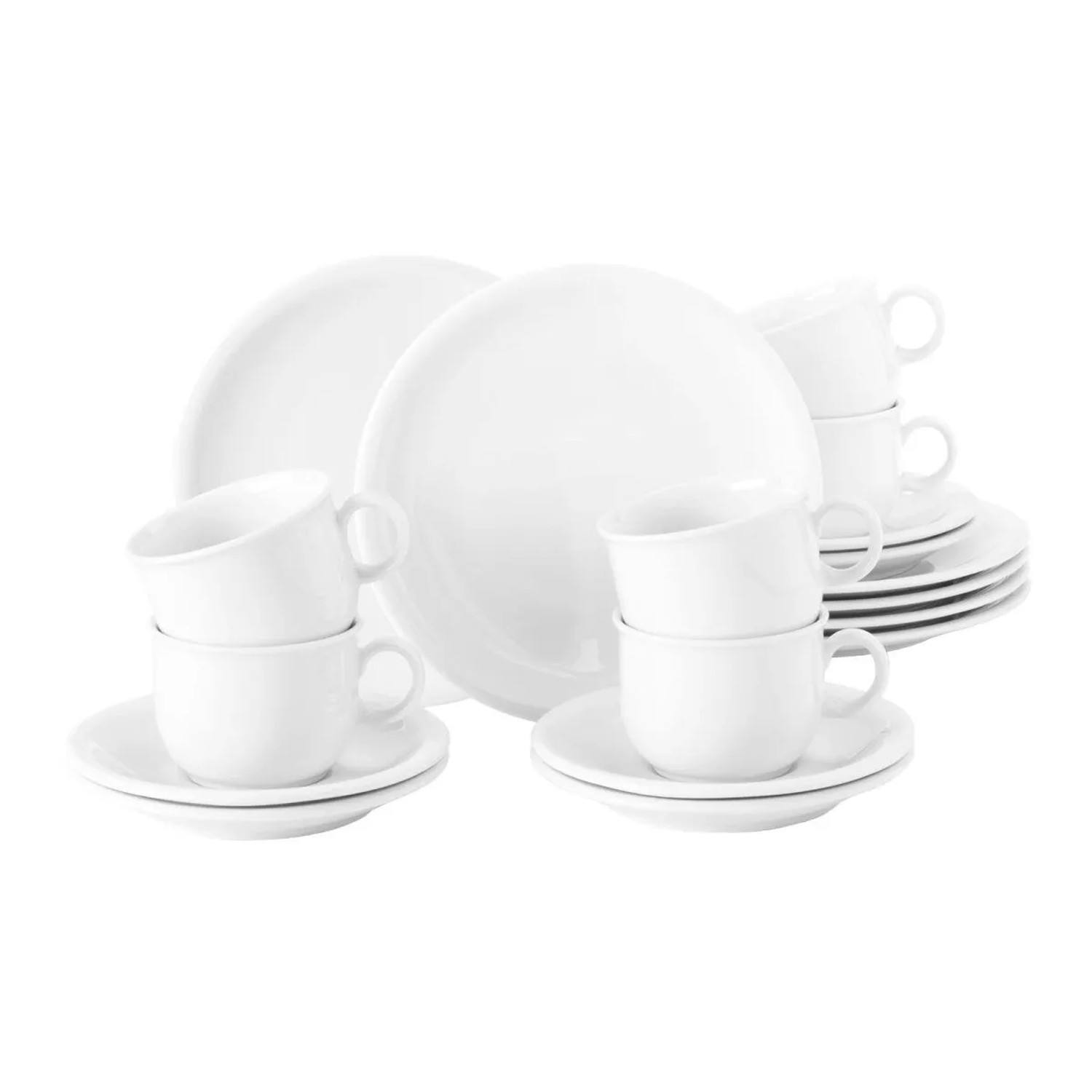 Seltmann Weiden Compact Weiß Kaffeeservice 18-teilig