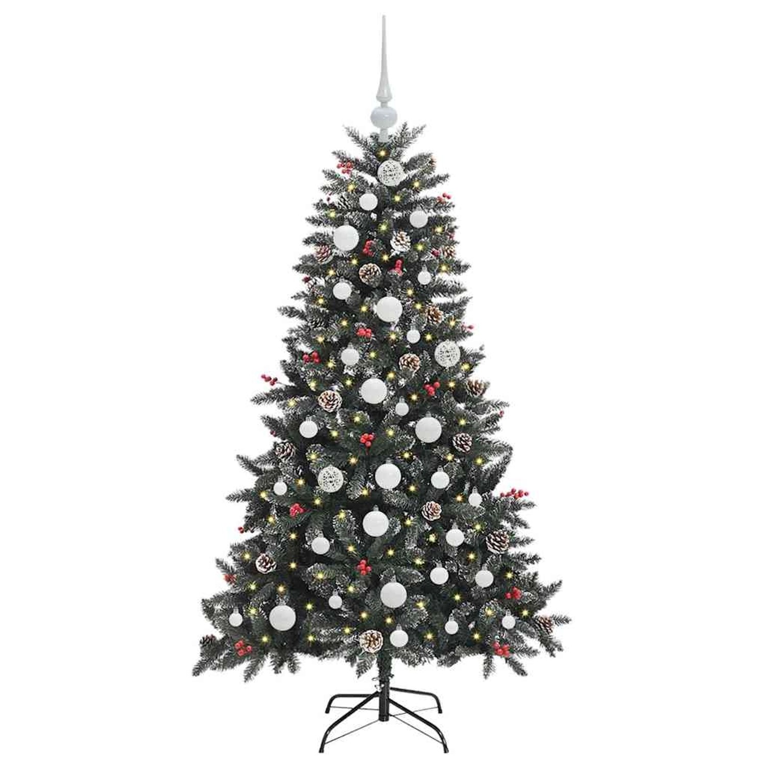 vidaXL Künstlicher Weihnachtsbaum Grün 83,5 x 83,5 x 150 cm 3395871