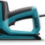 Novus Elektrotacker J-120 in Türkis und Schwarz, ideal für Stoffe und Gewebe.