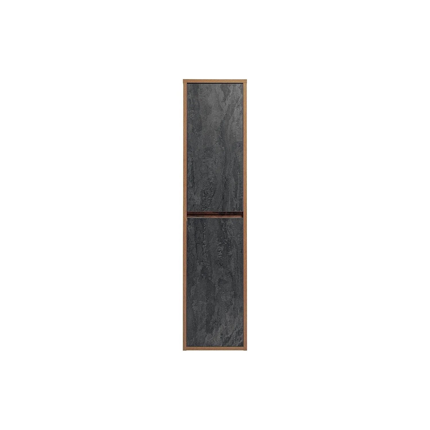 Vente-unique Badschrank Tikitiki Anthrazitgrau  Naturfarben Hell 40 cm