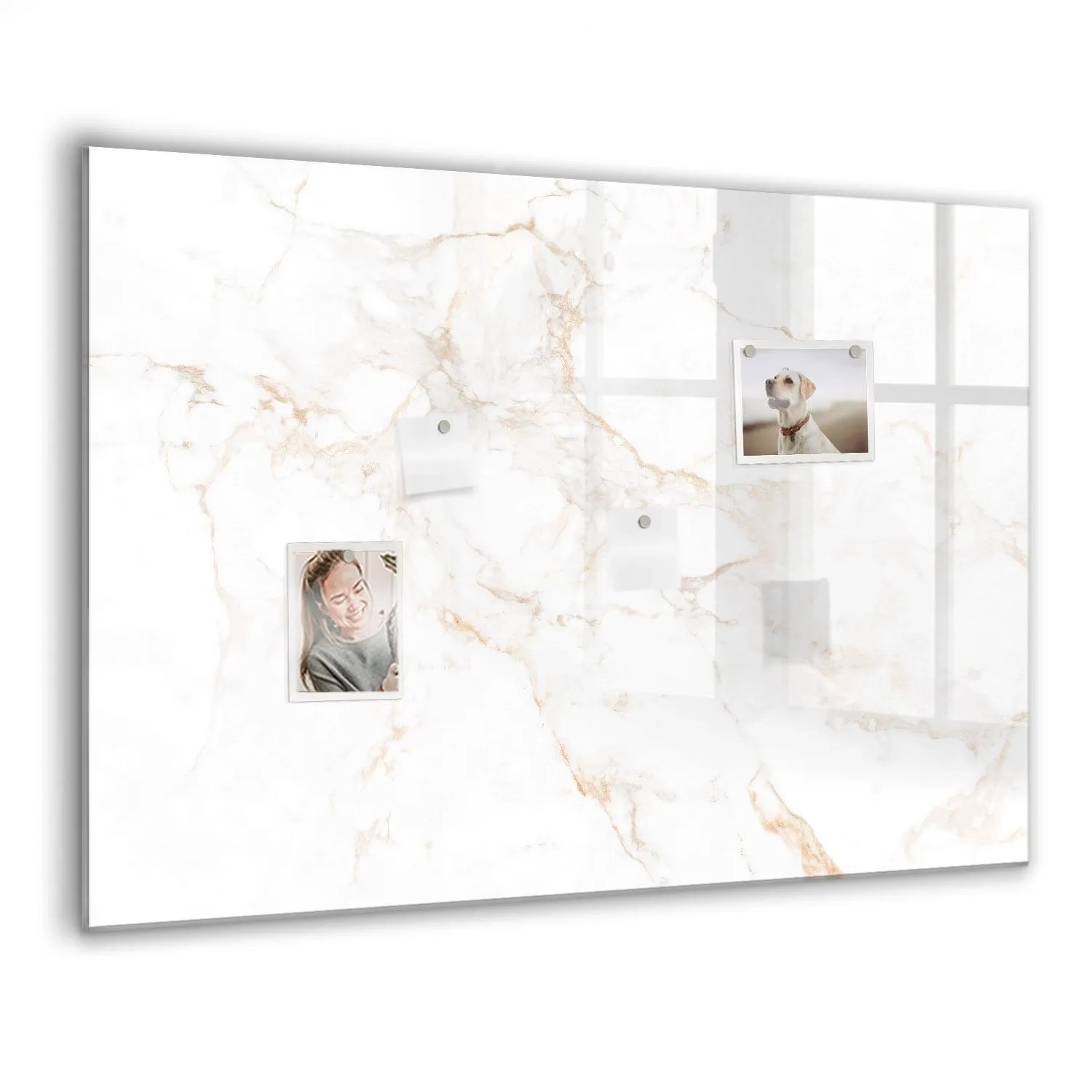 Tulup Glasmagnettafel Beschreibbar Eleganter Marmor 100x70 cm Magnettafel W günstig online kaufen