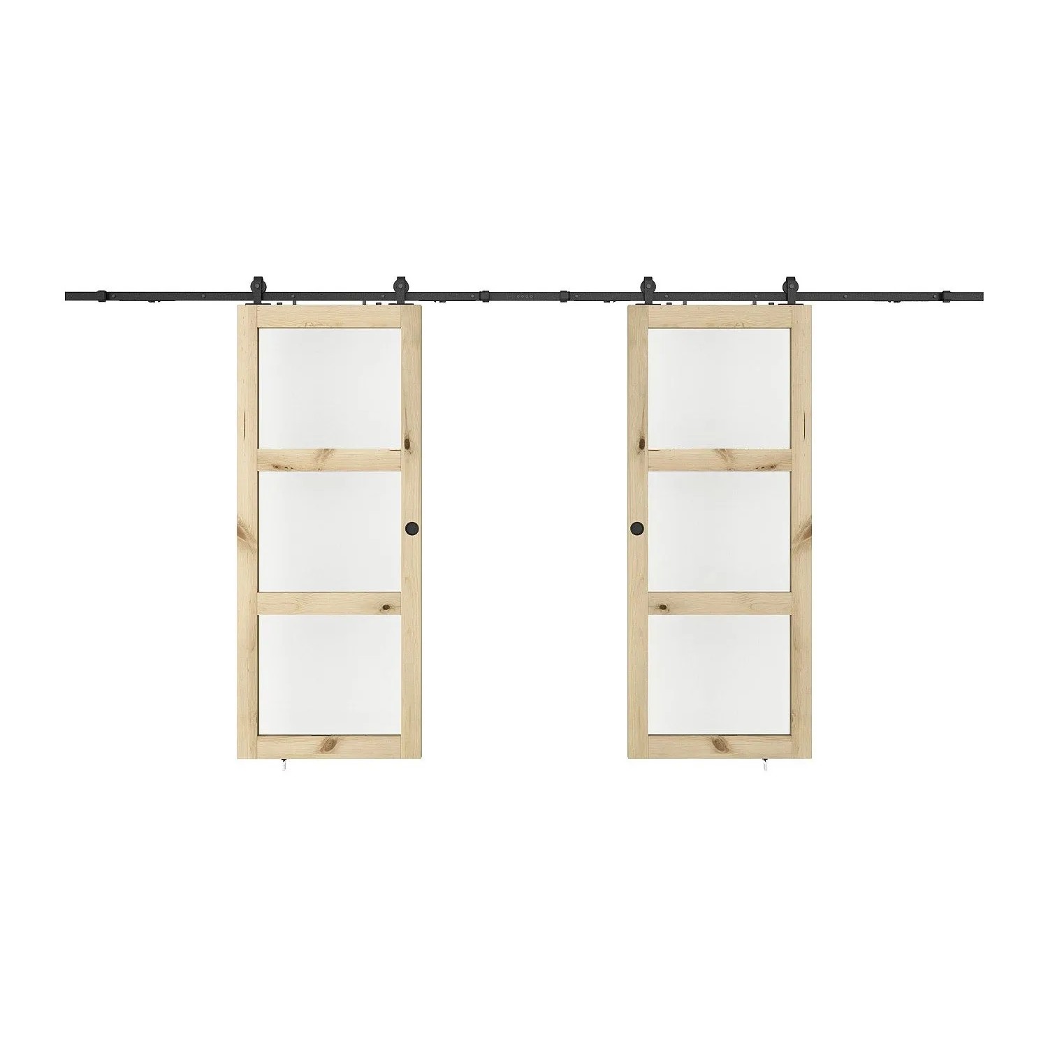 Vente-unique Schiebetür Acosta Naturfarben Hell 83 cm