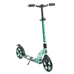 Six Degrees Aluminium Scooter mit Klappmechanismus und Ständer 205 mm Höhenverstellbar GS-Geprüft Mint Testsieger