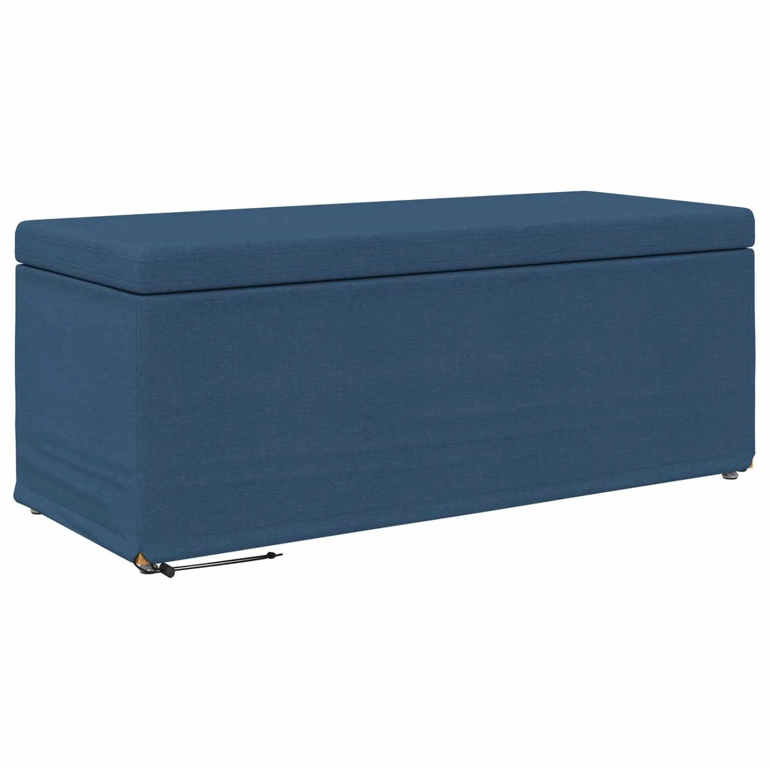 vidaXL Hocker Blau 101 x 41 x 40 cm Stoff und Pressholz 876793