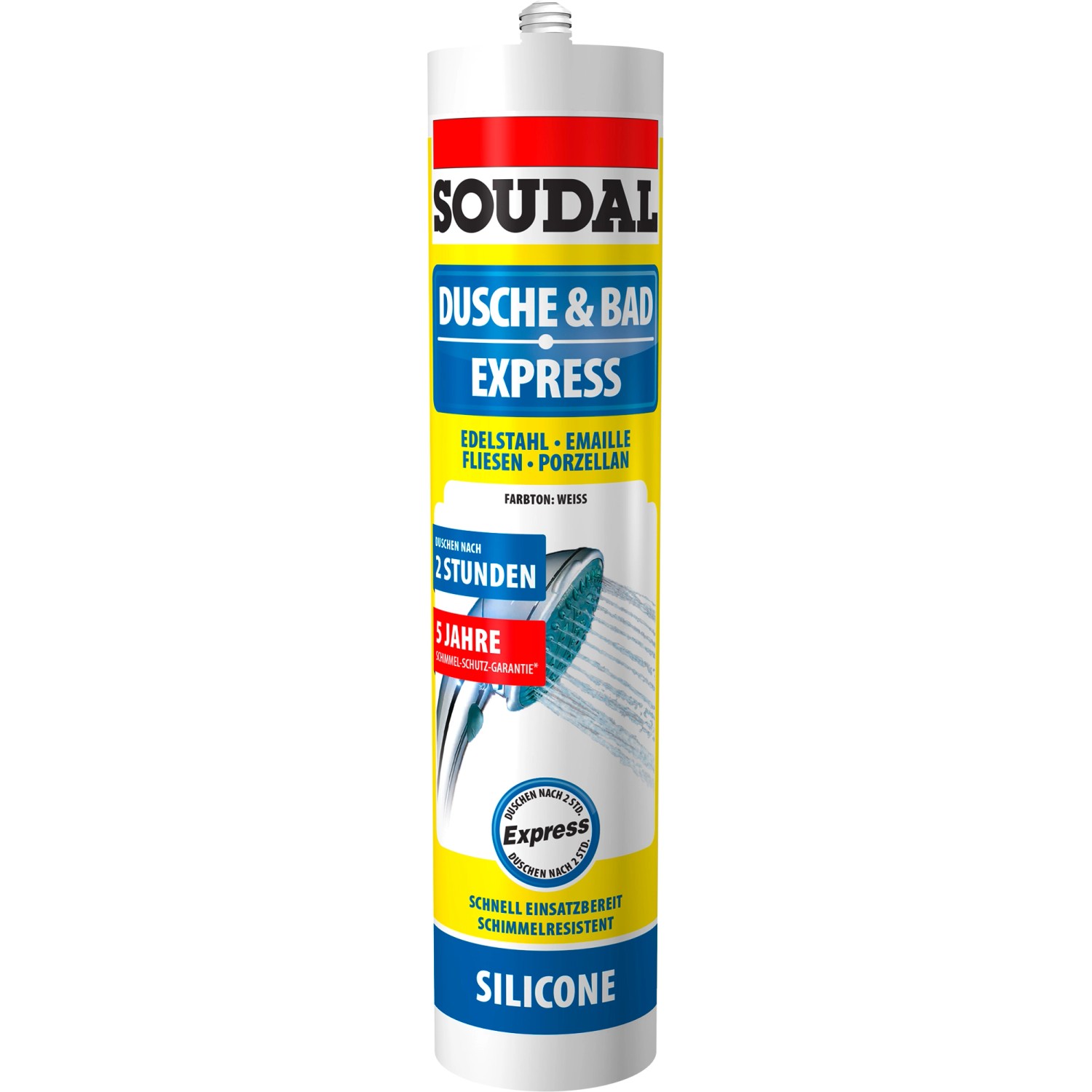 Soudal Dusche & Bad Express Silikon Weiß 300 ml günstig online kaufen