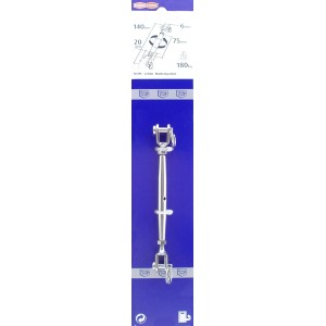 Conacord Wantenspanner, V4A Stahl, rostfrei, 130 mm Länge, Edelstahl-Beschlag.