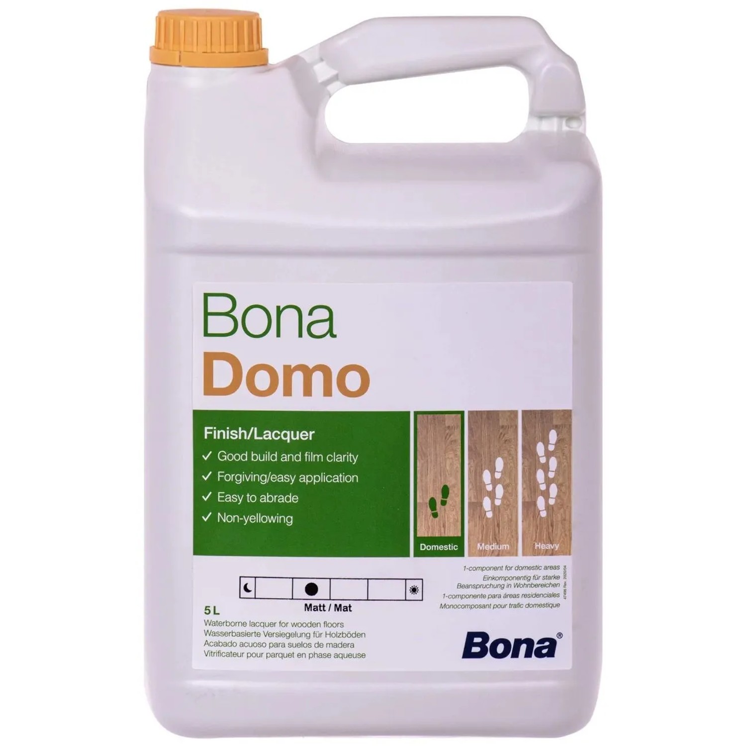 Bona Domo 5 Liter Matt 1k Wasserlack für Holzfußboden