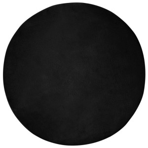 vidaXL Kunstfell Hasen Teppich Olite Schwarz Ø 160 cm Polyester 42021736