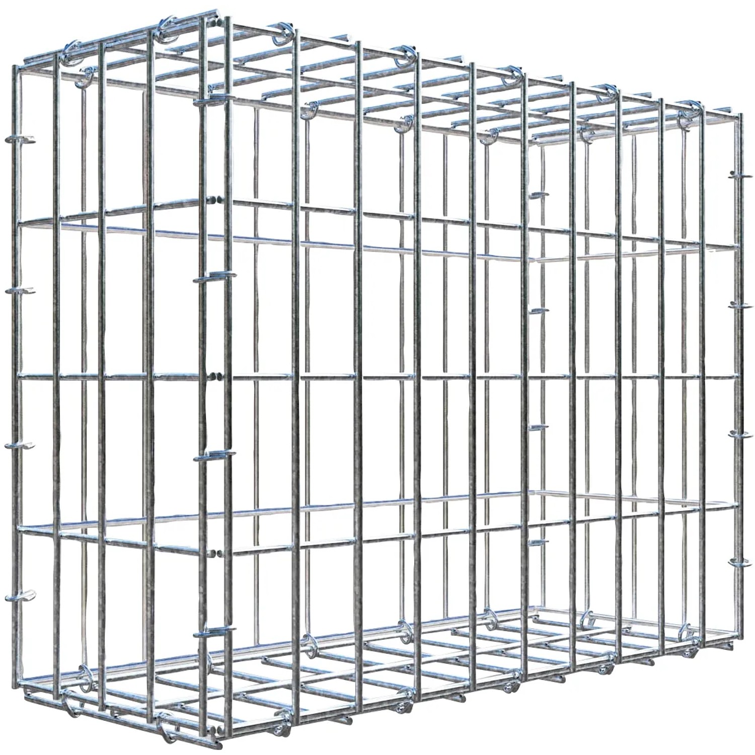 Gabiona C-Ring-Gabione 40 x 50 x 20 cm Maschenw 5 x 10 cm