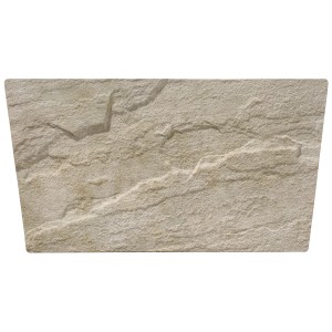 KANN Rasenkante Nativa aus Kalkstein, 35x20x4cm, in Natursteinoptik mit Schieferstruktur.