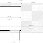 Grundriss Bertilo Gartenhaus Pentus 2 Lounge, 234x447 cm, grau, mit Maßen.
