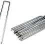 100 rostfreie Erdanker 200mm für Gewächshaus-Zubehör, Heringe aus Stahl.