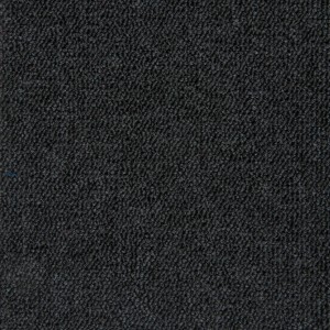 Schwarze Schatex Teppichfliese, selbstliegend, Schlingenware für Büro und Arbeitszimmer, 50x50 cm.