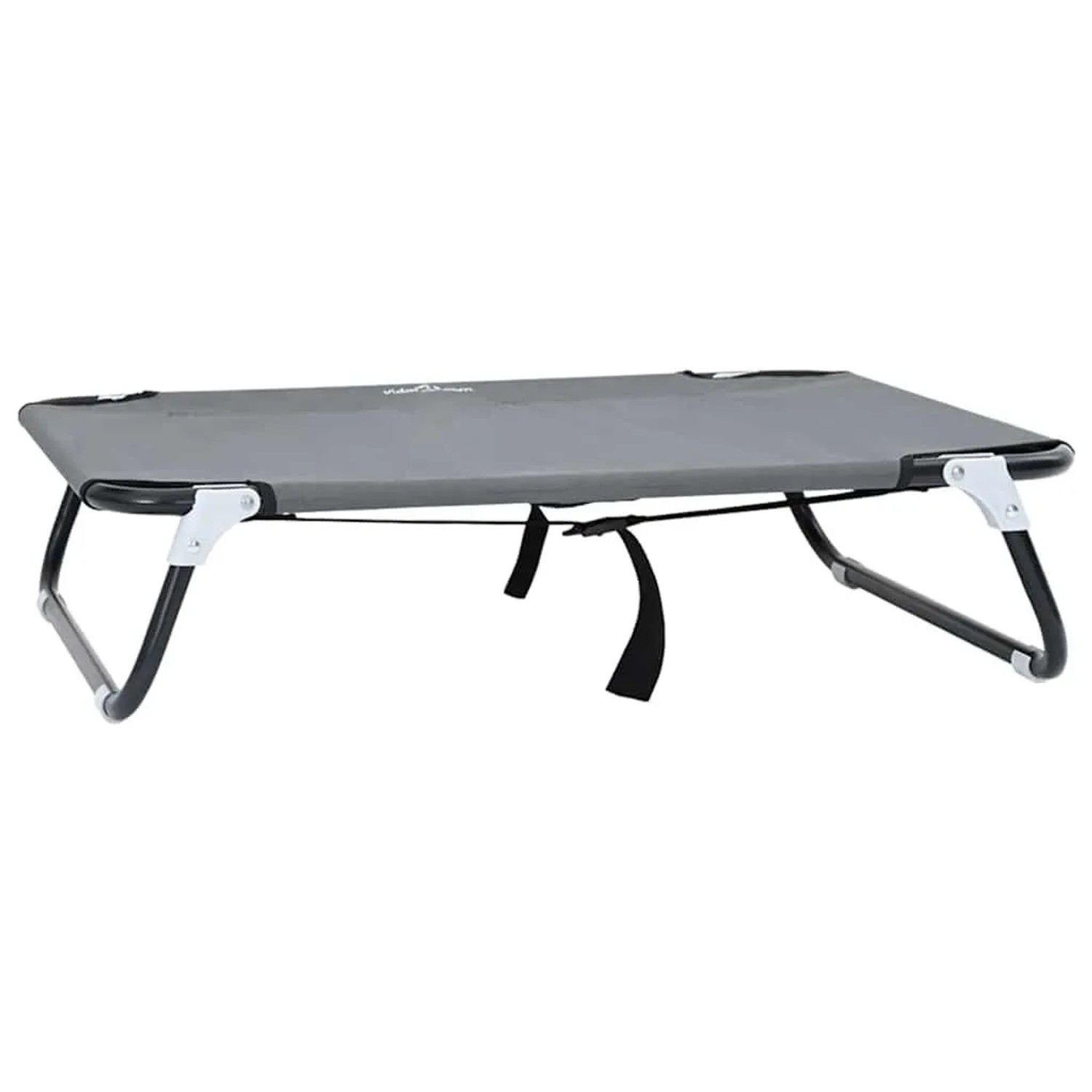 vidaXL Hundebett Hellgrau 80 x 55 x 18 cm Stahl 42008216