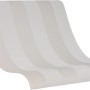 Marburg Vliestapete mit breiten Streifen in Beige-Pearl, Rollenansicht.