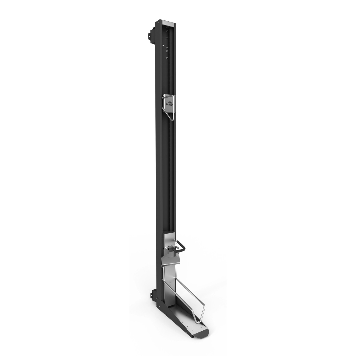 Biohort Bikelift Wandmontage Schwenkbar für Gartenhaus 16x53x182 cm Dunkelgrau