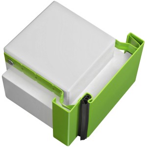 Stahlzarge für Mauerwerk, 62,5x200 cm, DIN links/rechts, lichtgrau grundiert, mit Dichtungsprofil.