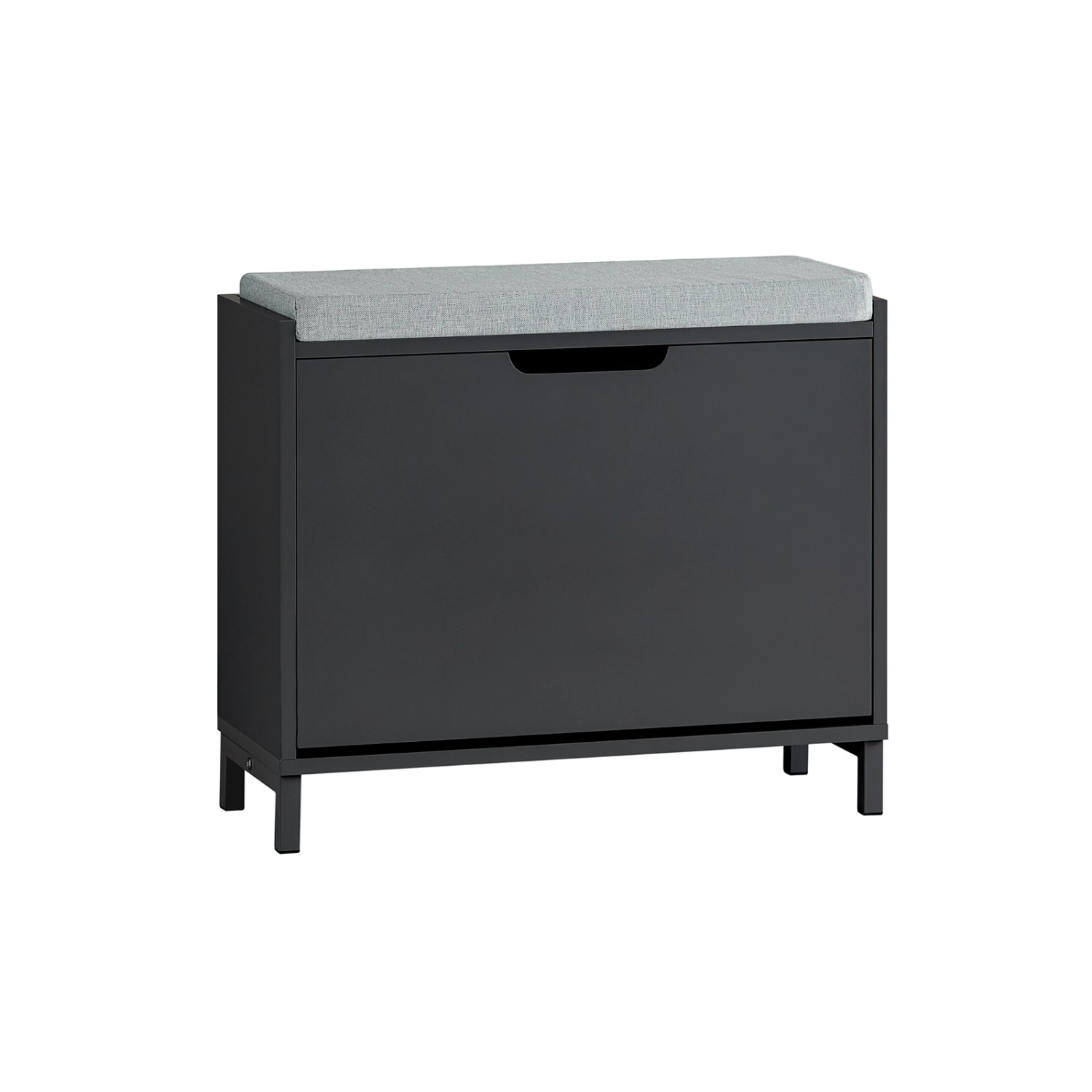 SoBuy Schuhkipper mit 1 Klappe Schuhbank Schmal Garderobenbank FSR151-K-SCH