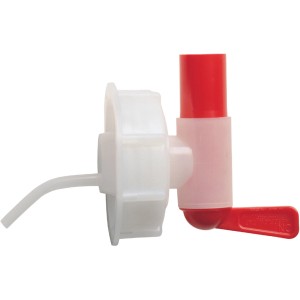 Aspen Ablasshahn für 25 l Kanister, Zubehör für Rasenmäher, mit Drehverschluss gegen Auslaufen.