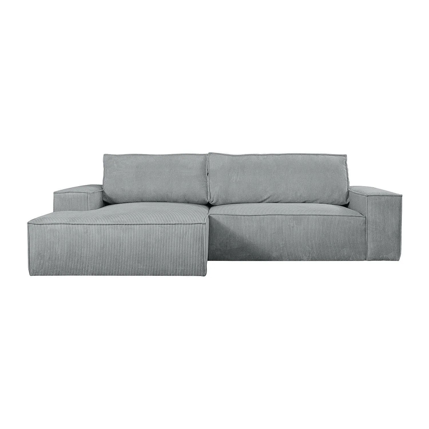 Vente-unique Schlafsofa Amelia Hellgrau 267 cm