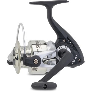 Westline Angelrolle Sunrise FD 40, silber/schwarz, für Süßwasserfischen.