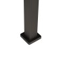 Detailansicht: Pfosten der anthrazitfarbenen Mirador Basic Pergola, 3x3 m.