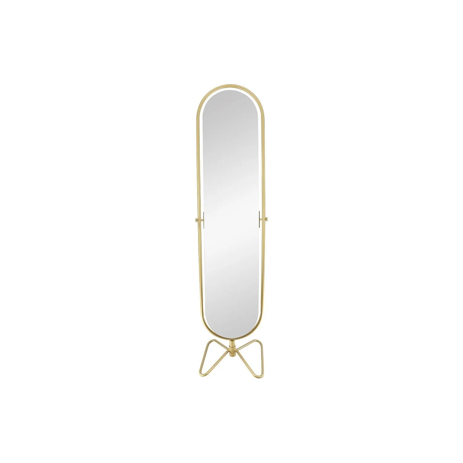 Vente-unique Standspiegel Mit Füßen Asatu Goldfarben 45 cm