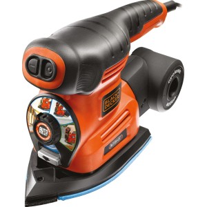 Black+Decker Multischleifer KA280K mit Autoselect Funktion, orange/schwarz.