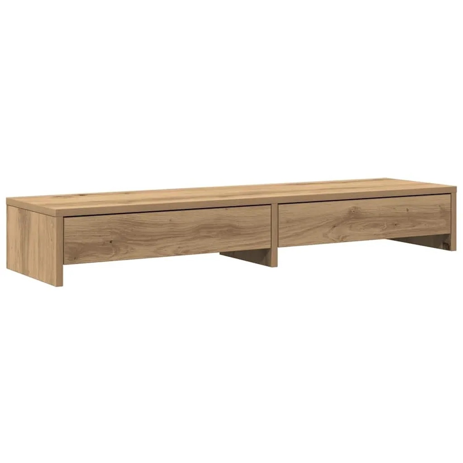 vidaXL Monitorständer mit Schubladen Artisan-Eiche 100x27x15 cm 854678