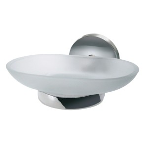 Vision Ablageschale, chrom glänzend, zur Wandmontage. Badaccessoire für Ordnung im Bad.