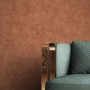 Moderne Vliestapete Zeno Bronze Unifarbe mit feiner Textilstruktur. Dekorative Wandgestaltung für Wohnzimmer.