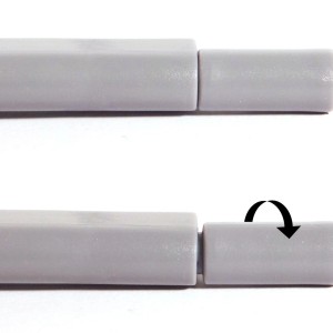 SOTECH Türdämpfer Push To Open Grau mit Magnetspitze