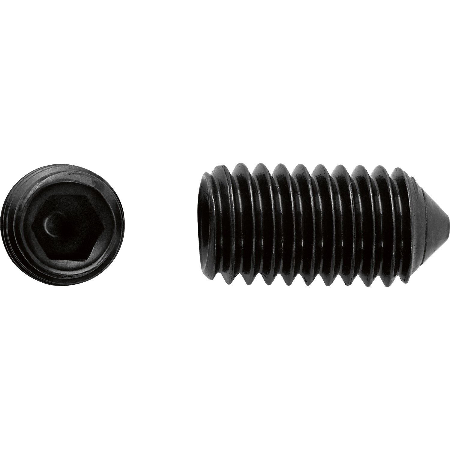 Gewindestift mit Antrieb M6 x 10 mm Innensechskant 3 mm 8 Stück