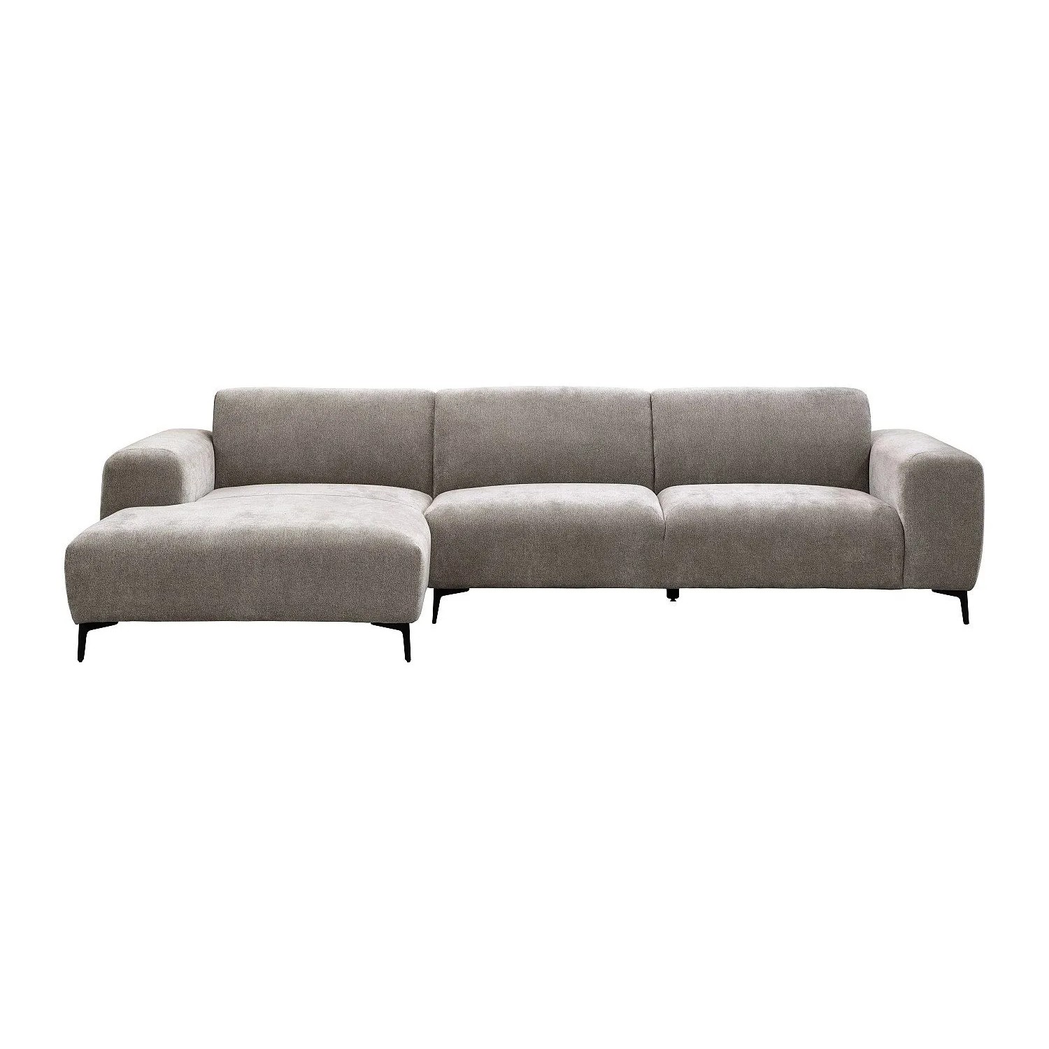 Vente-unique Sofa Ohne Schlafmöglichkeit Sapigo Taupe 306 cm
