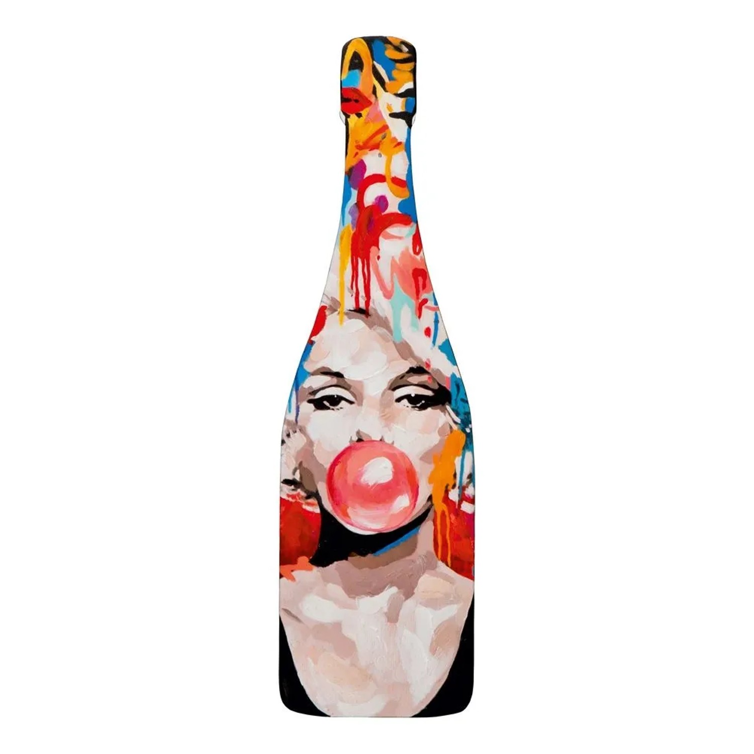 Art Universe Leinwandbild Pink Bubble Bottle 20 x 70 cm