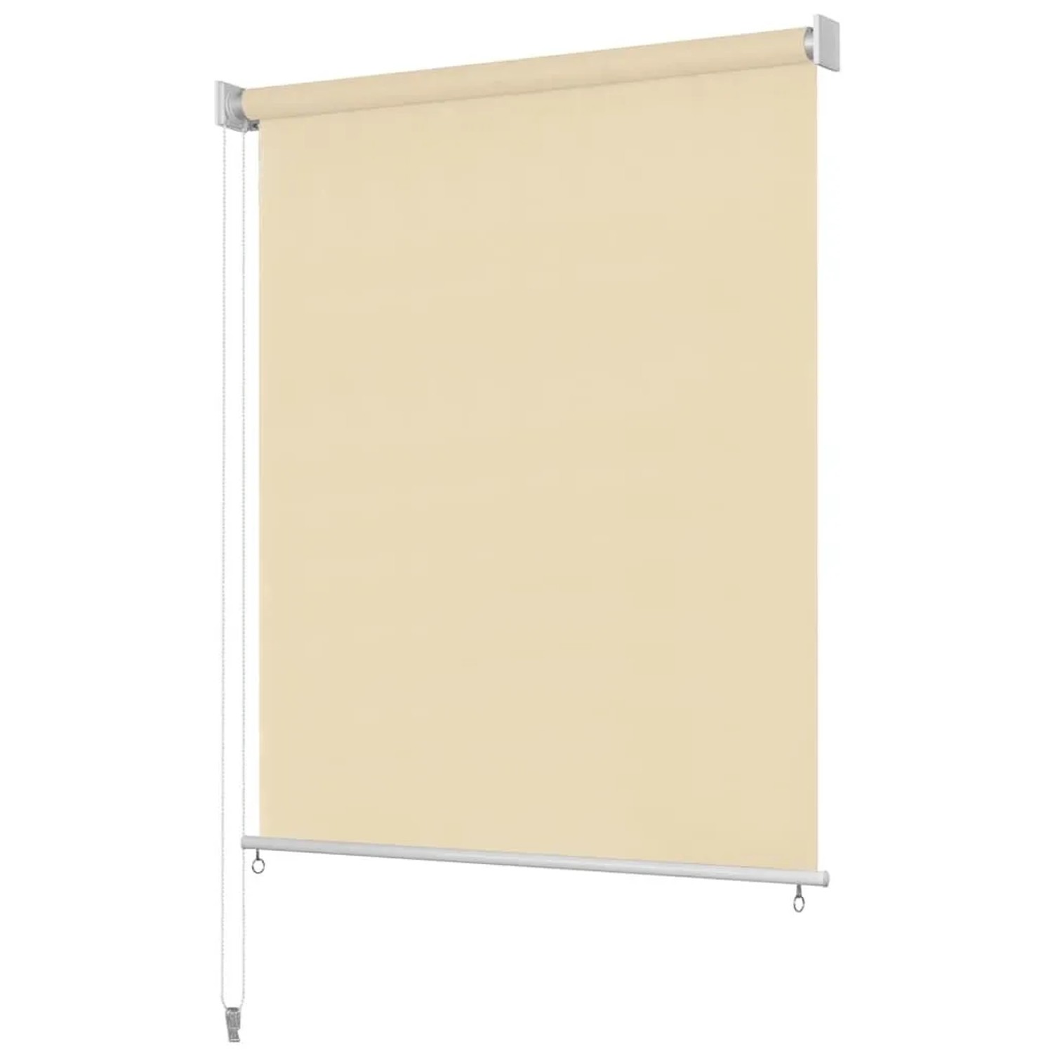 vidaXL Außenrollo 220 x 140 cm Cremeweiß 43444