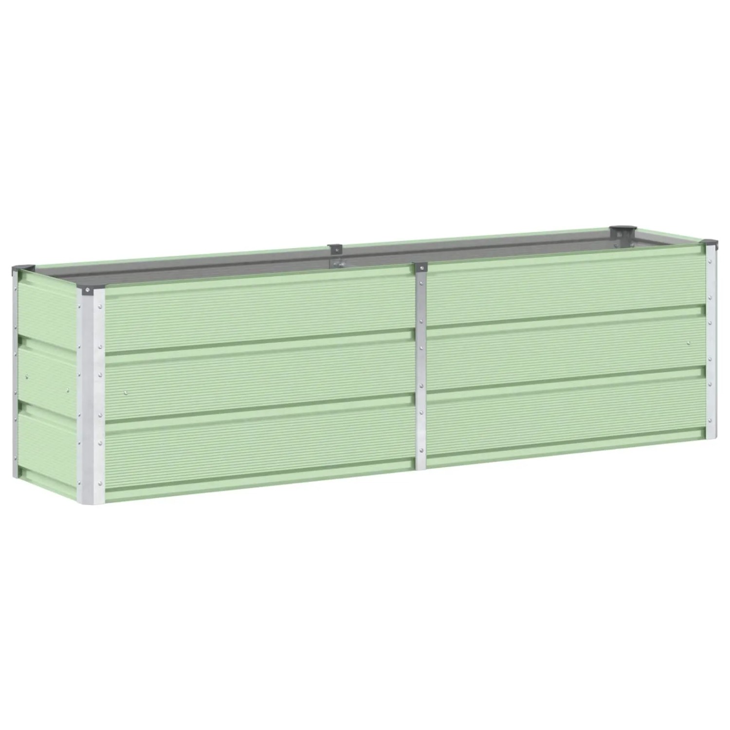 vidaXL Pflanzkübel Grün 160 x 40 x 45 cm Stahl 42018238