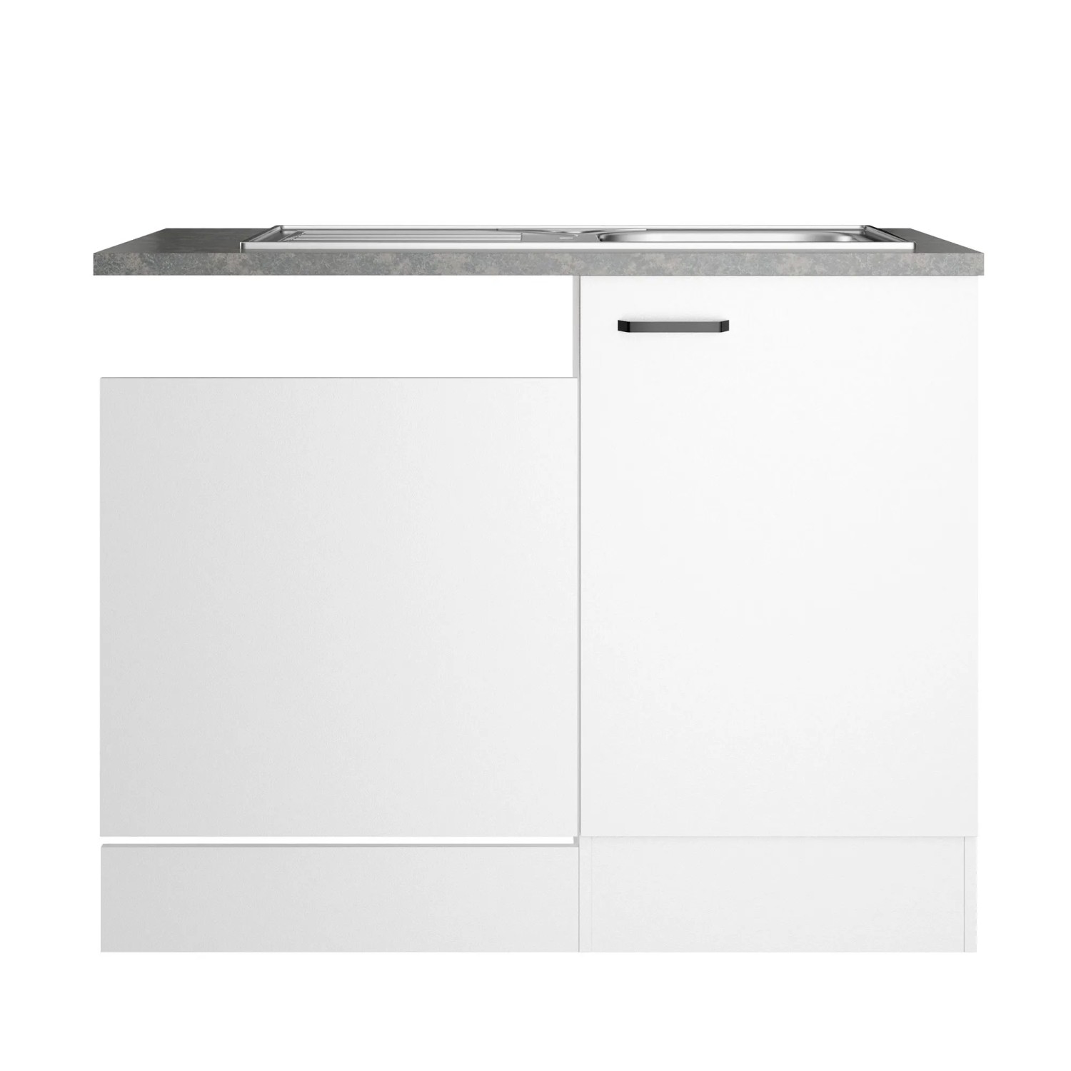 OPTIFIT Spülenunterschrank Bonn214 110 x 88 x 60 cm Weiß