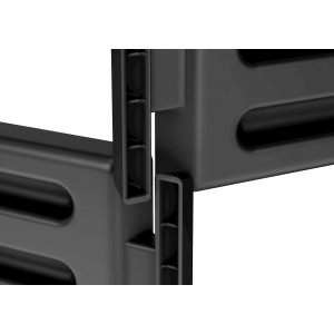 Detailaufnahme Stecksystem des schwarzen Garantia Air-King Komposters (850 L).