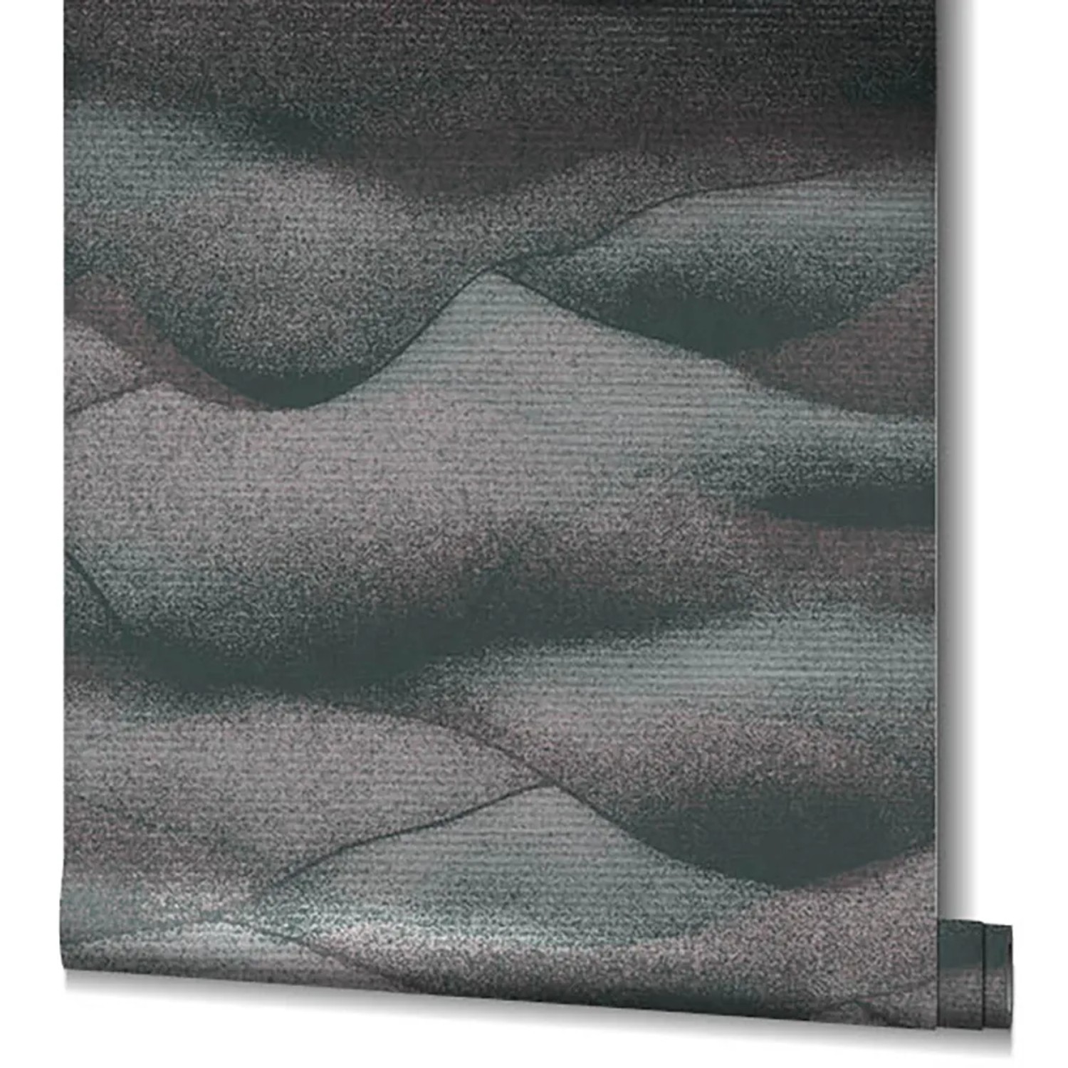 Marburg Vliestapete Habitat, grafisches Muster in Schwarz und Silber.