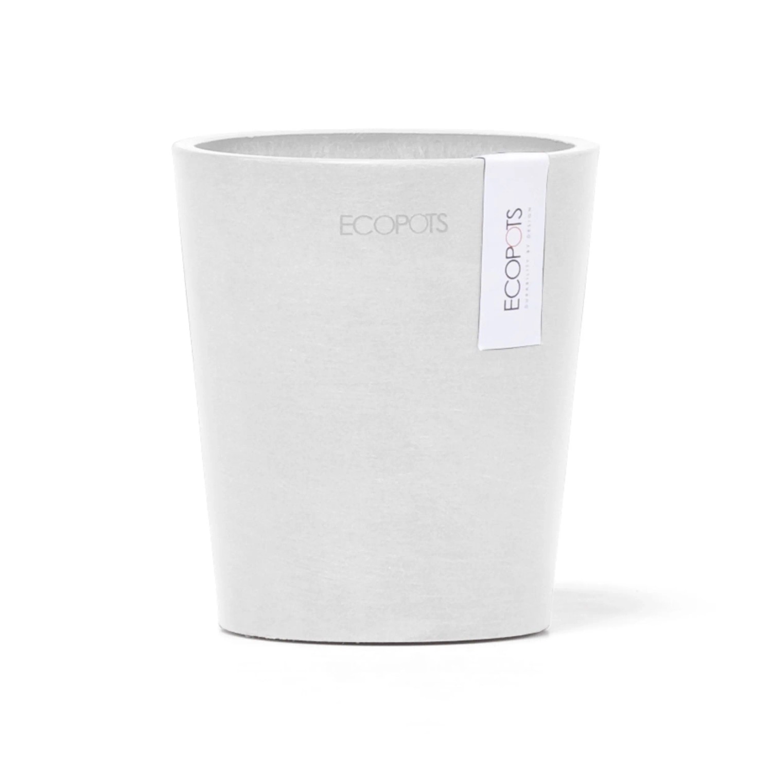 Ecopots Pflanztopf Morinda Weiß 11 cm x 12,4 cm günstig online kaufen