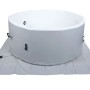 MCW Whirlpool N97 Ersatz-Pool 5 Personen Aufblasbar Rund Ø180cm Grau-Weiß_8
