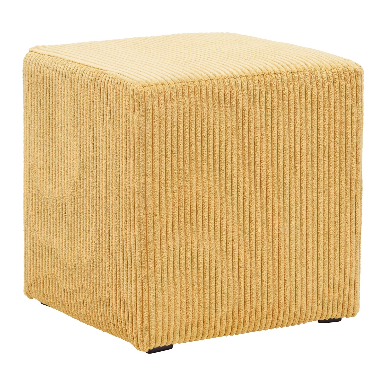 Based Hocker Bali Cord in Senfgelb