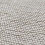 Nahaufnahme des grauen Flair Rugs Kurzflorteppichs Linear. Zeigt die weiche, dichte Bouclé-Textur aus Polyester. Waschbarer Teppich.