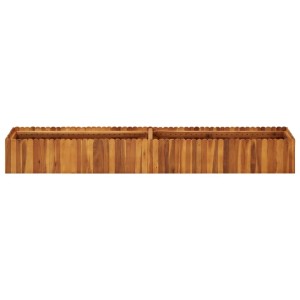 vidaXL Hochbeet aus Akazienholz, 200x30x25 cm, ideal für Garten oder Terrasse.