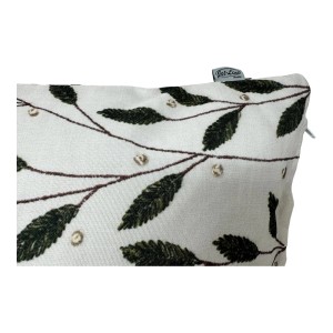 Jet-Line Dekokissen 2er Set mit Olivenblätter-Motiv, 40x40 cm, für In- und Outdoor.