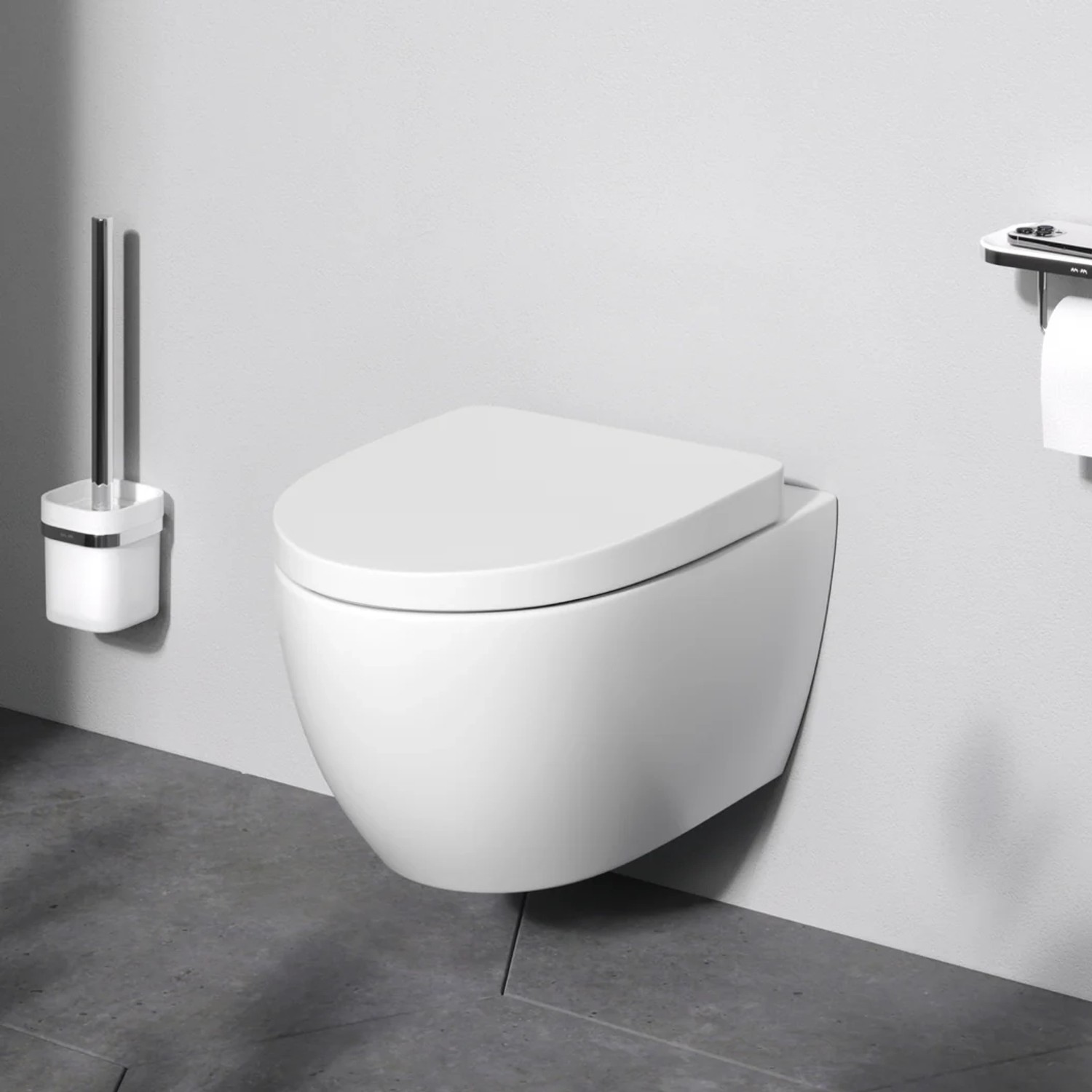 AM.PM Wand-WC mit Softclosing-Sitzabdeckung Bliss Spülrandlos 