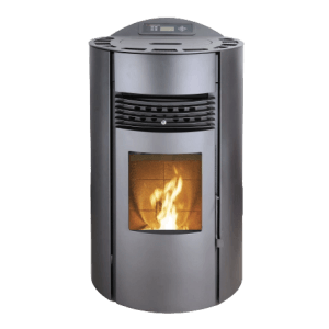 Schwarzer SCHENGER Pelletofen HP51-R mit Flamme, 8,8kW, A+, WIFI, ECO, TIMER.