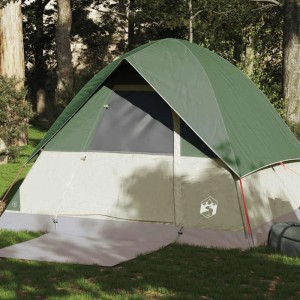 vidaXL Kuppel-Campingzelt 4 Personen Grün Wasserdicht 94699