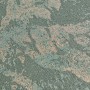 A.S. Creation Vliestapete mit abstraktem Blätter-Dschungel-Muster in Blau-Grün und strukturierter Oberfläche.